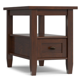 Warm Shaker - Narrow Side Table - Brown
