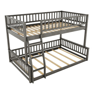Bunk Bed With Ladder And Guardrails