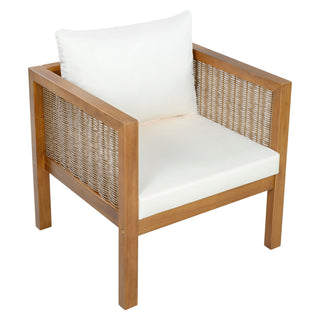 2 Piece Outdoor Armchair Set With Cushion