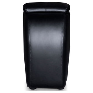 Greenfield - 4 Seater Home Theater With Wedge Console Recliners With Built In Storage And Cup Holders - Black