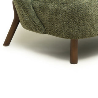 Nordic Chair Laid Back Loveseats With Curved Backres, No Armrests