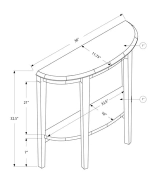 Accent Console Table For Entryway, Space-Saving Profile