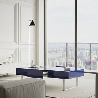 Rectangular Coffee Table With Hidden Storage
