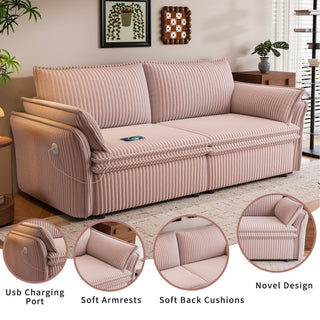 2 In 1 Convertible Sofa Bed, Multi Functional Living Room Furniture
