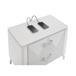 Buckley - 2 Drawer Nightstand - Gloss White