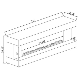 TV Stand Fireplace Console With Bluetooth Speaker