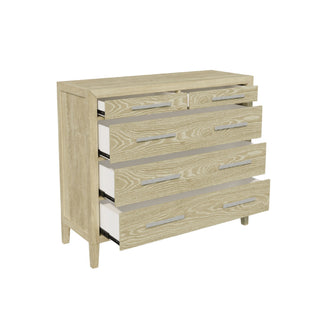 Adeline - 5 Drawers Chest - Natural Wood Wash