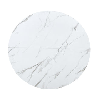 Round Dining Table With Cross Base, Modern Home Furniture