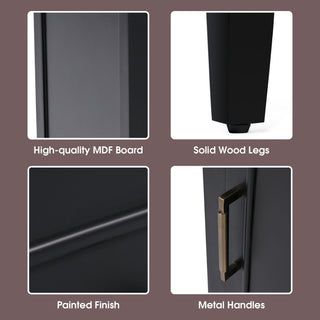 Modern Bathroom Vanity With Sink, Cabinet Storage, Drawer & Adjustable Feet