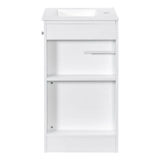 Modern Freestanding Bathroom Vanity With Sink, Soft-Close Drawer, Towel Bar