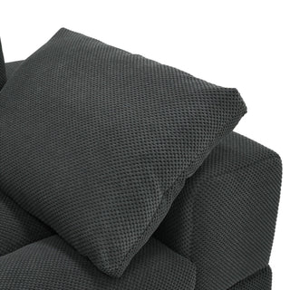 Sectional, Large Arms, Toss Pillows Included