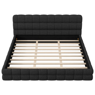 Upholstered Platform Bed With Headboard
