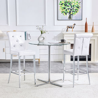 Bar Chairs & Crystal Clasp Design (Set of 2)