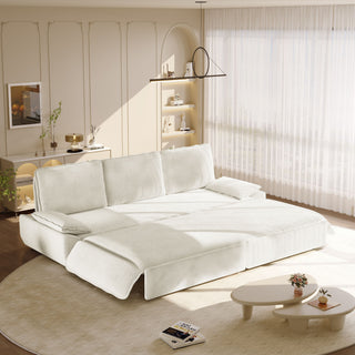 King Size Pull Out Sofa Bed, 3 In 1 Convertible Multifunctional