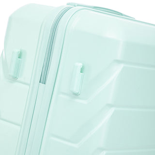 Hard Shell Luggage With Scratch Resistant Surface, 4 Wheels, Combination Lock & Side Hooks