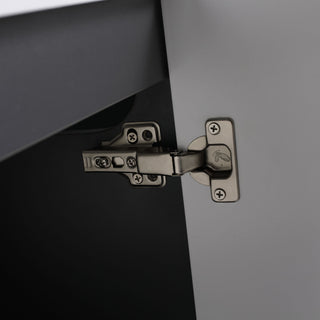 Contemporary Freestanding Bathroom Vanity With Resin Sink & Soft-Close Cabinet Doors