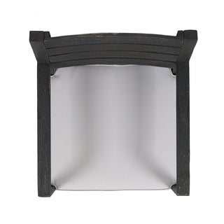 Outdoor 6 Seater Dining Set With Bench - Dark Gray / Light Gray