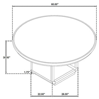 Bangor - Round Dining Table Set With Arm Chairs