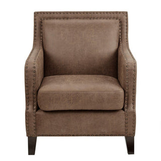 Shasta - Accent Chair With And Nail Buttons - Brown