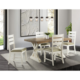 Park Creek - Ladder Back Side Chair (Set of 2) - Cottage White Finish