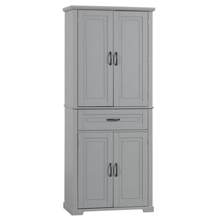 Bathroom Storage Cabinet With Doors And Drawer, Adjustable Shelf