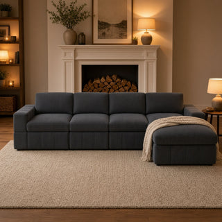 Modular Sectional Sofa, Reversible Set