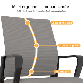 Minimalist Office Chair & Soft Backrest