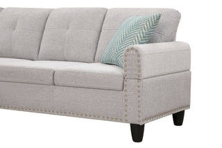 Alger - Left Hand Facing Sofa & Chaise With Ottoman