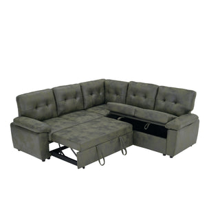 Convertible Sectional Sofa Bed & Pull Out Sleeper And Storage
