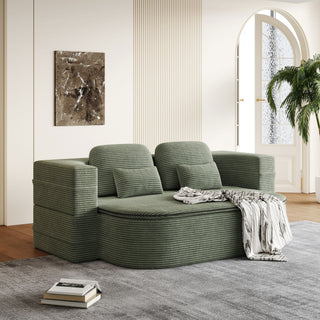 2 In 1 Foldable Sofa Bed With Multi Functional Blanket