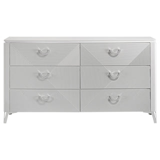 Buckley - 6 Drawer Dresser - Gloss White