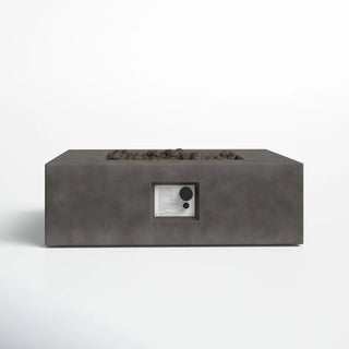 Outdoor Handcrafted Fire Pit Table - Charcoal
