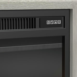 Westland - TV Console With Fireplace Insert - Almond