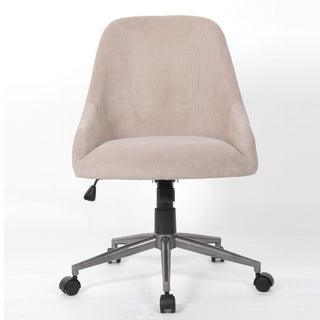 Ergonomic Office Enveloping Bucket Back Swivel Computer Chair - Beige