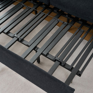 Convertible Pull Out Sofa Bed Queen Size, 3 In 1 With Side Storage
