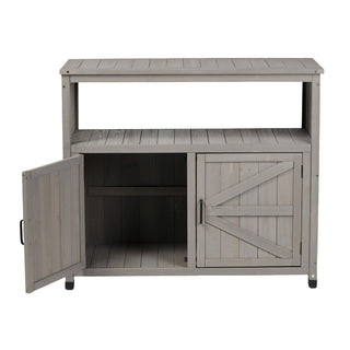 Patio Bar Table Set With Storage