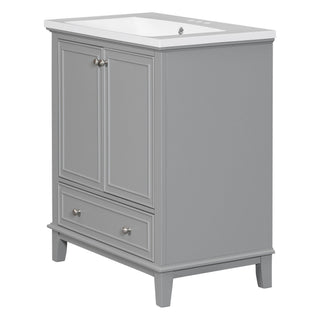 Modern Bathroom Vanity With Sink Combo, Multi Functional Cabinet With Doors And Drawer