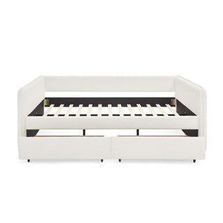 Upholstered Daybed & 2 Drawers