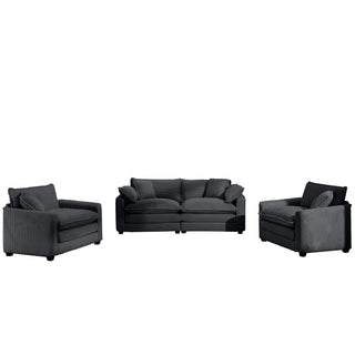 Elegant Oversized Sectional Sofa Set With Deep Seats And Flexible Layout