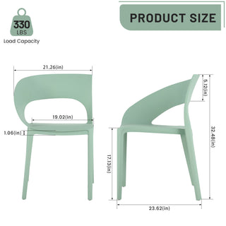 1 Piece Designed Single Chair, UV Resistant, Waterproof And Wear Resistant - Haze Green