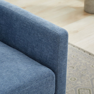 Square Upholstered Swivel Accent Chair