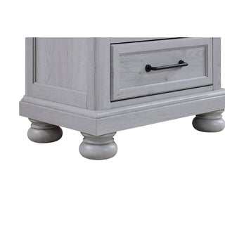2 Drawer Nightstand With USB Charging Station