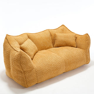 Comfortable Dual Beanbag Chair With High Resilience Foam Core For 2 People