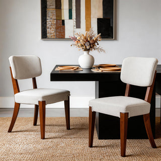 Contemporary Armless Dining Chairs (Set of 2)