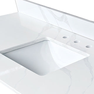 Bathroom Vanity Top With Undermount Sink, 3 Pre Drilled Holes