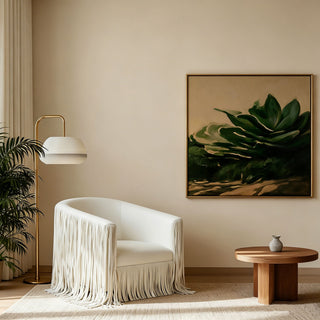 Isle - Swivel Chair With Fringe Accent