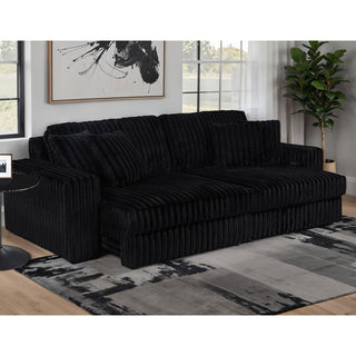 Clifford - Upholstered Dual Power Chaise Sofa - Black