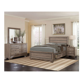 Queen Storage Bed With Underbed Drawers - Brown