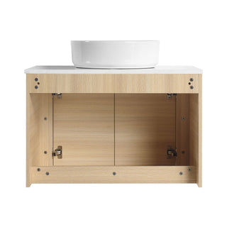 Mounted Bathroom Vanity With Art Sink & 2 Soft Close Doors
