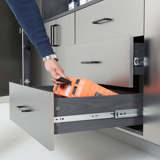 Astro Series - Garage Cabinet Set C With Soft Closing Drawers - Metallic Gray